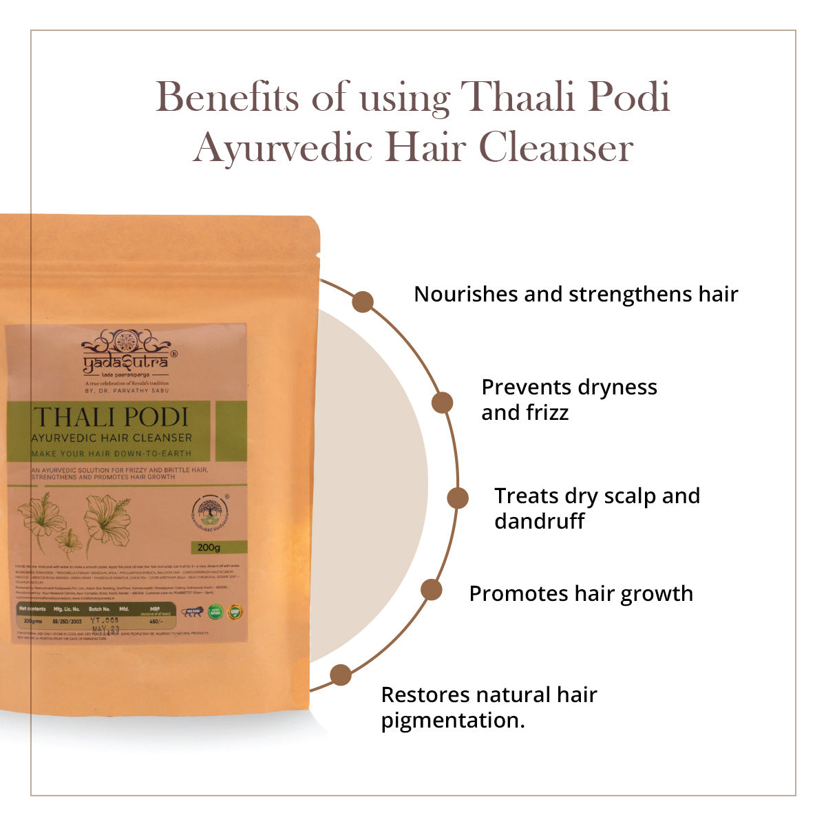 Thaali Podi Ayurvedic Hair Cleanser (200g)