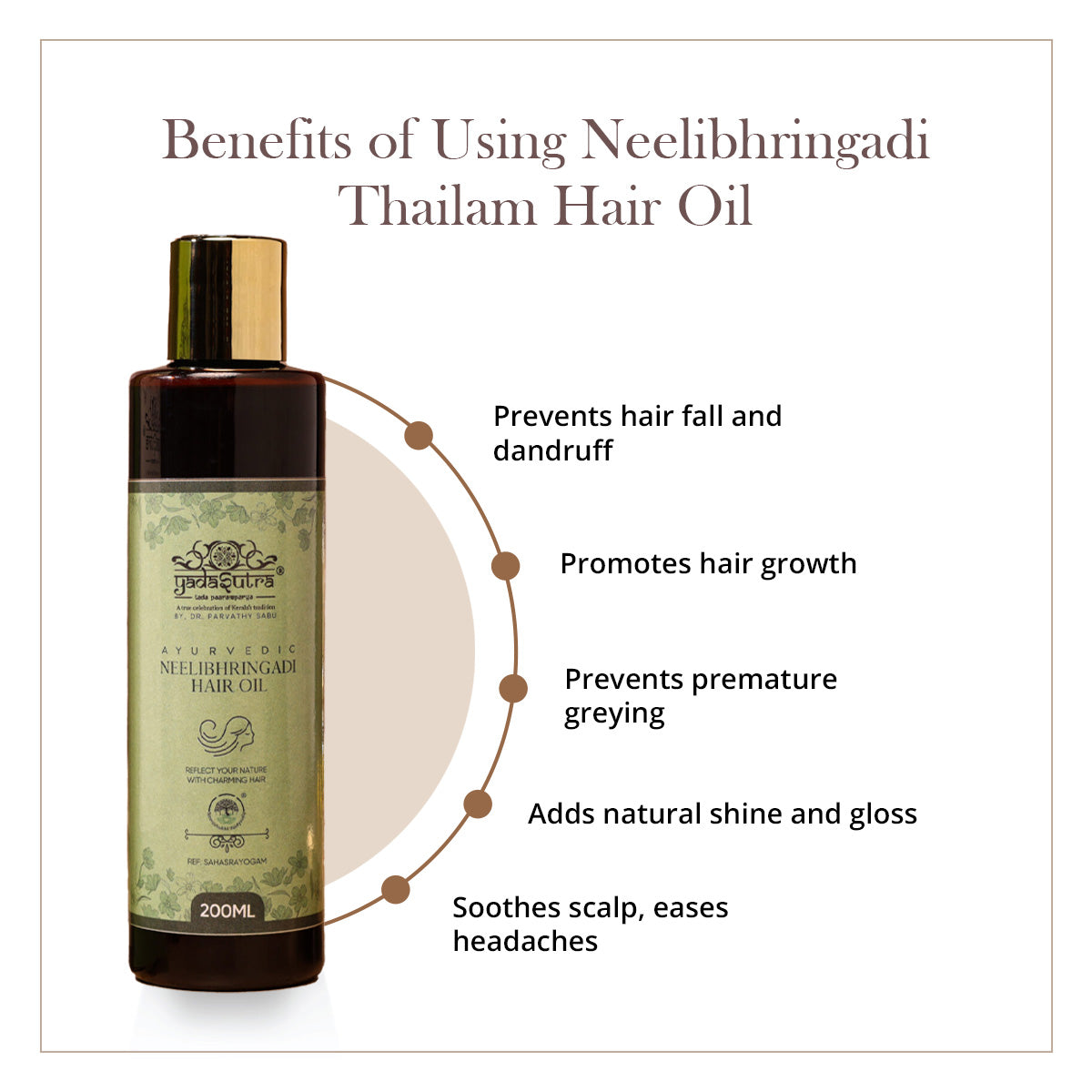 Neelibhringadi Tailam | Ayurvedic Hair Oil (200ml)