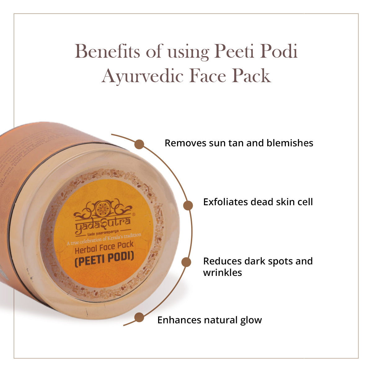 Peeti Podi | Ayurvedic Sandalwood Pre Bridal Face Pack (50g)