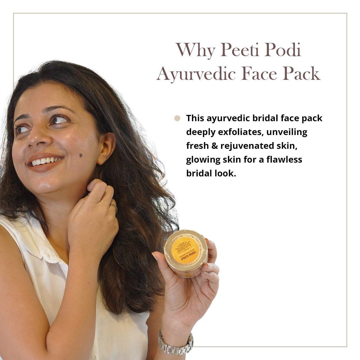 Peeti Podi | Ayurvedic Sandalwood Pre Bridal Face Pack (50g)