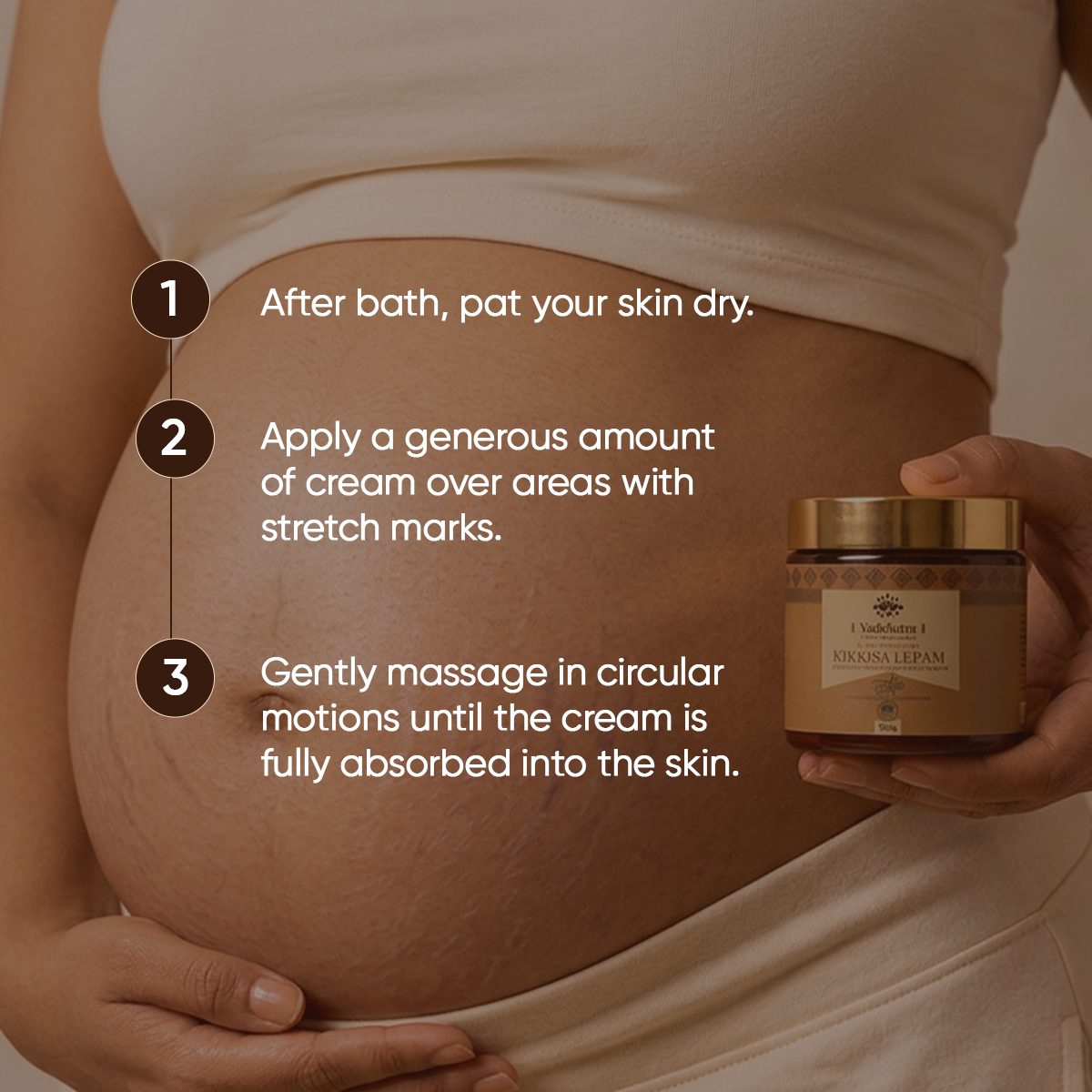 Kikkisa Lepam | Anti-Stretch Marks Cream (100g)