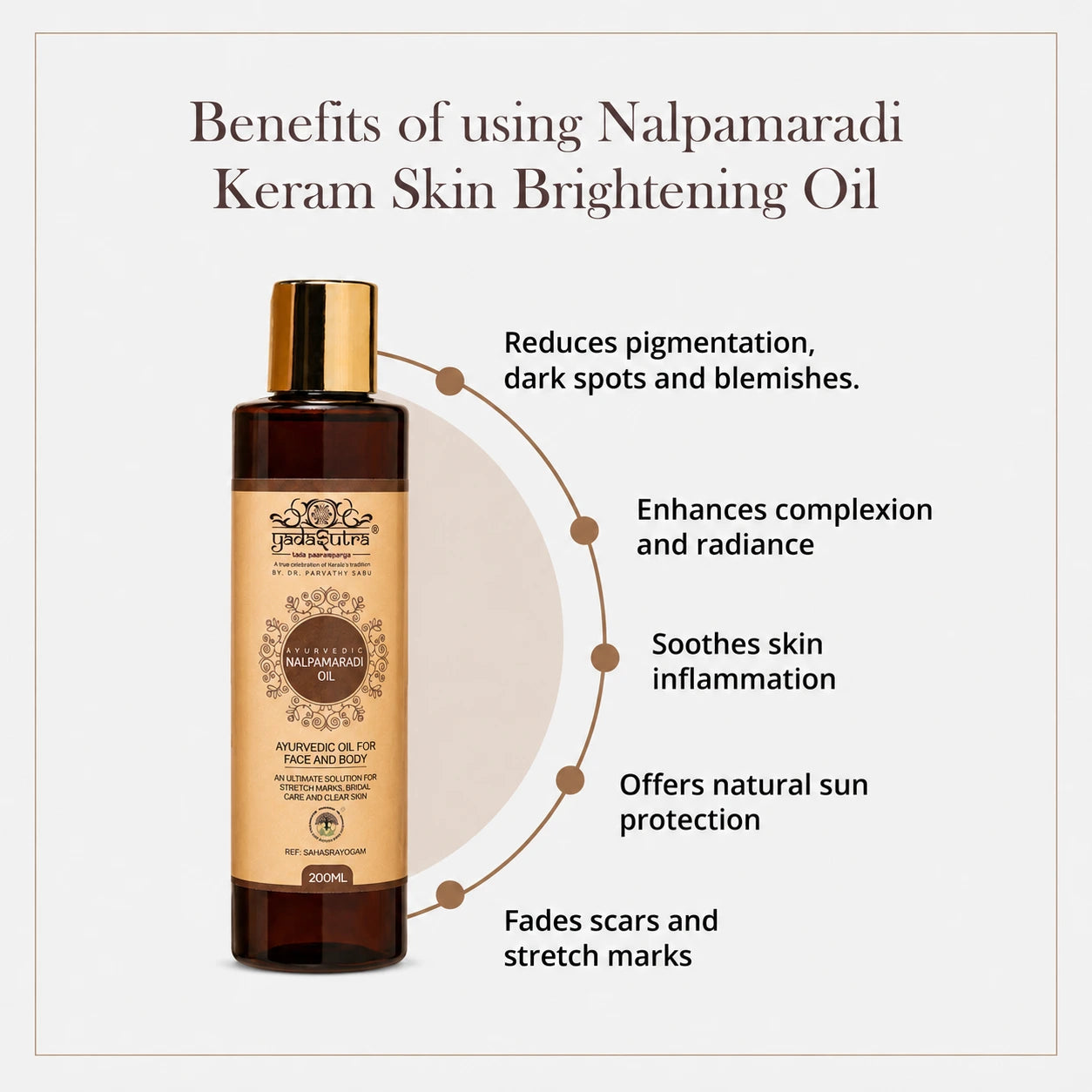 Nalpamaradi Keram | Skin Brightening Oil (200 Ml)