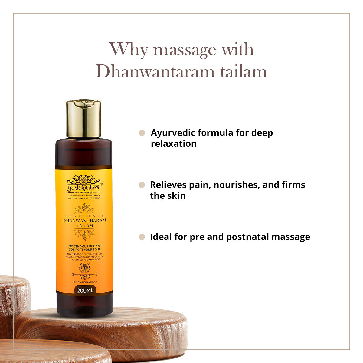 Dhanwantaram Tailam | Pre-Post Natal Massage Oil (200ml)